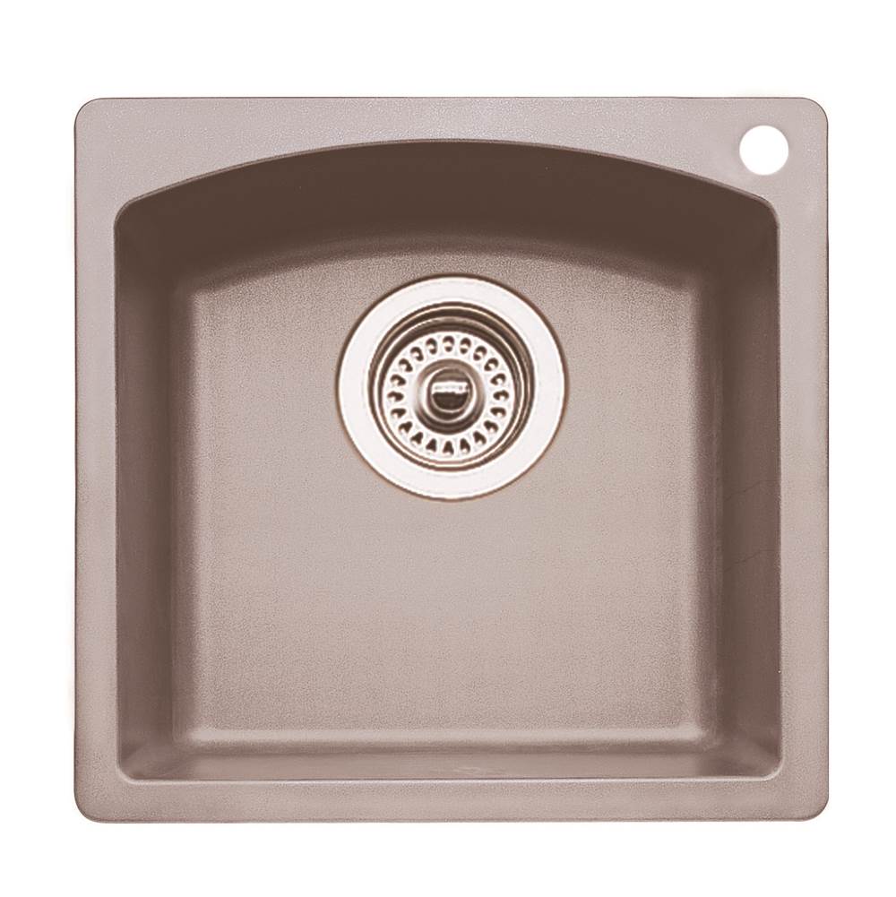 Blanco Diamond Bar Sink Dual Deck - Metallic Gray - cabinetknobsonline