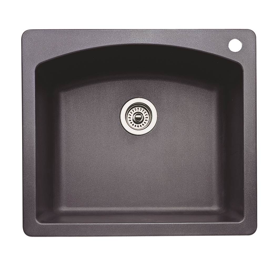 Blanco Diamond Single Bowl Dual Deck - Anthracite - cabinetknobsonline