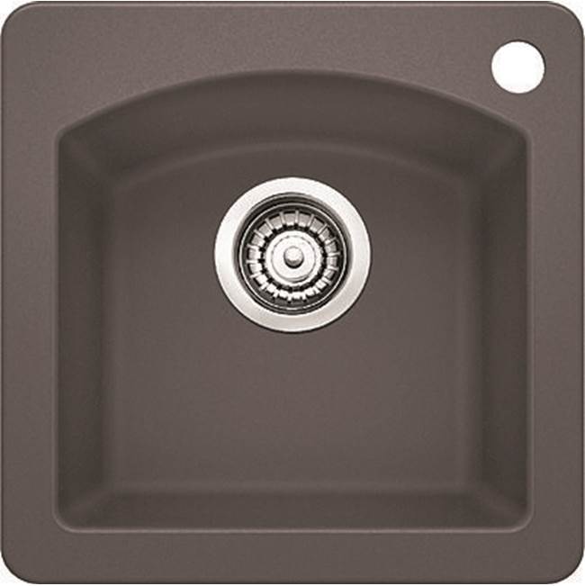 Blanco Diamond Bar Sink Dual Deck - Cinder - cabinetknobsonline