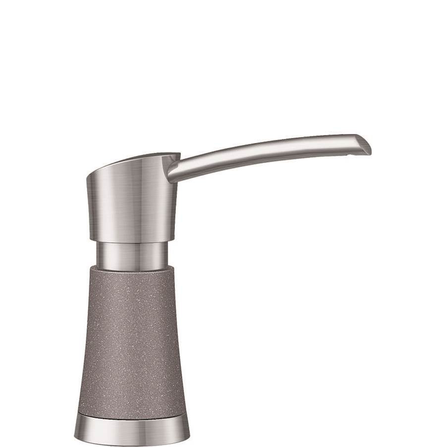 Blanco Artona Soap Dispenser - Metallic Gray-Stainless Dual Finish - cabinetknobsonline