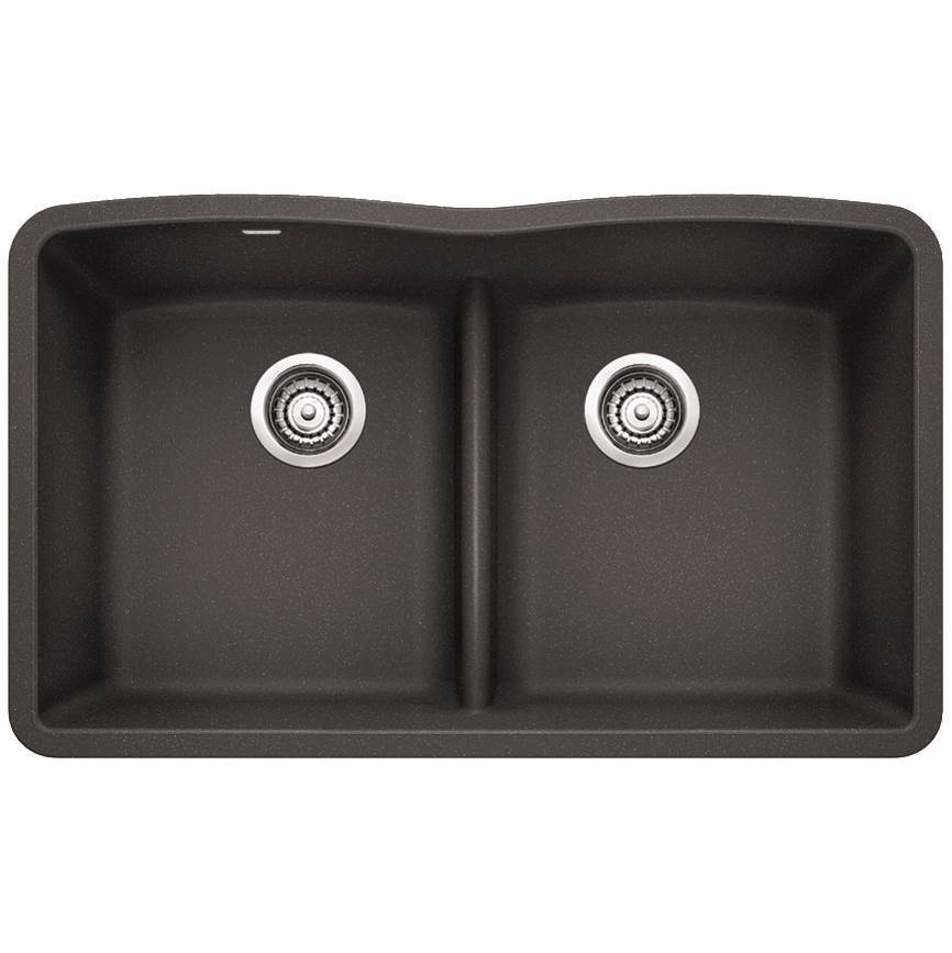 Blanco Diamond Equal Double Low Divide - Anthracite - cabinetknobsonline
