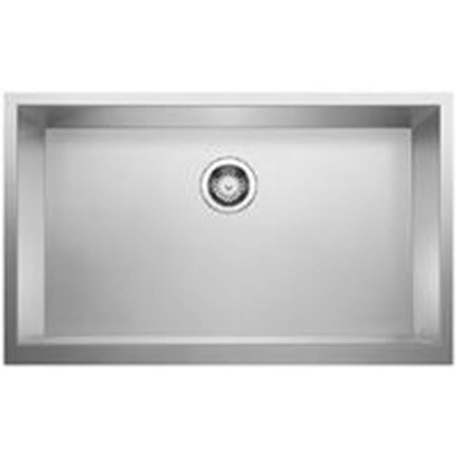 Blanco Precision R0 Durinox Apron Super Single Kitchen Sink - cabinetknobsonline