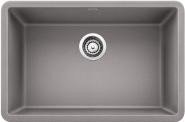Blanco Precis 24" Single Bowl Kitchen Sink- Metallic Gray - cabinetknobsonline