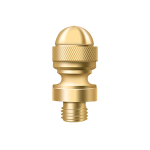 Deltana Architectural Hardware Solid Brass Hinges & Finials Acorn Tip each - cabinetknobsonline