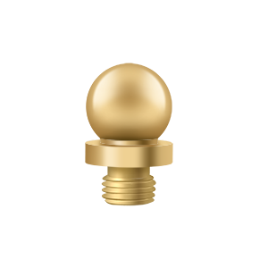 Deltana Architectural Hardware Solid Brass Hinges & Finials Ball Tip each - cabinetknobsonline