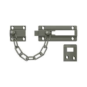 Deltana Architectural Hardware Door Accessories Door Guard, Chain - Doorbolt each - cabinetknobsonline