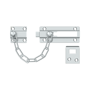 Deltana Architectural Hardware Door Accessories Door Guard, Chain - Doorbolt each - cabinetknobsonline