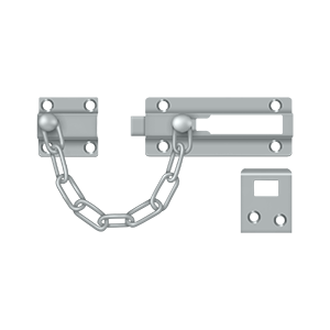 Deltana Architectural Hardware Door Accessories Door Guard, Chain - Doorbolt each - cabinetknobsonline