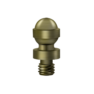 Deltana Architectural Hardware Specialty Solid Brass Hinges & Finials Acorn Tip each - cabinetknobsonline