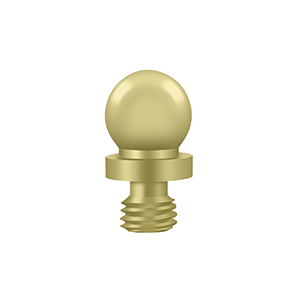 Deltana Architectural Hardware Specialty Solid Brass Hinges & Finials Ball Tip each - cabinetknobsonline