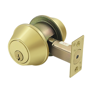 Deltana Architectural Hardware Commercial Locks: Pro Series Double Deadbolt GR2 w- 2 3-4" Backset each - cabinetknobsonline