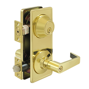 Deltana Architectural Hardware Commercial Locks: Pro Series Intercon. Lock GR2, Entry w- Claredon Lever each - cabinetknobsonline