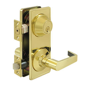 Deltana Architectural Hardware Commercial Locks: Pro Series Intercon. Lock GR2, Passage w- Claredon Lever each - cabinetknobsonline