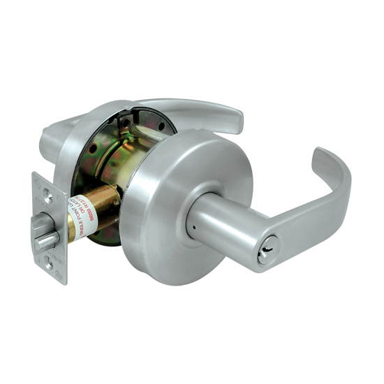 Deltana Architectural Hardware Commercial Locks: Pro Series Comm. Entry Standard GR2, Curved w- Cyl each - cabinetknobsonline