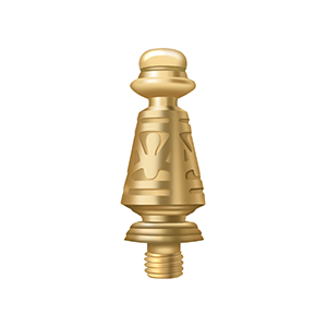 Deltana Architectural Hardware Solid Brass Hinges & Finials Ornate Tip each - cabinetknobsonline