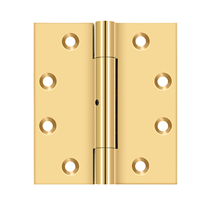 Deltana Architectural Hardware Solid Brass Hinges & Finials 4 1-2" X 4" Hinge pair - cabinetknobsonline