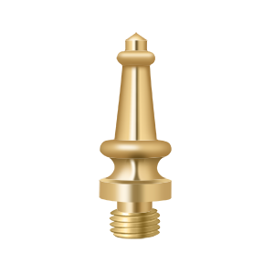 Deltana Architectural Hardware Solid Brass Hinges & Finials Steeple Tip each - cabinetknobsonline