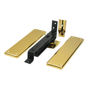 Deltana Architectural Hardware Spring Hinges Spring Hinge, Double Action w- Solid Brass Cover P each - cabinetknobsonline