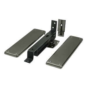 Deltana Architectural Hardware Spring Hinges Spring Hinge, Double Action w- Solid Brass Cover P each - cabinetknobsonline