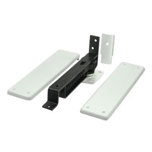 Deltana Architectural Hardware Spring Hinges Spring Hinge, Double Action w- Solid Brass Cover P each - cabinetknobsonline