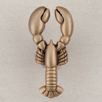 Acorn Manufacturing Cabinet Hardware 2" Lobster Cabinet Knob - Museum Gold - cabinetknobsonline