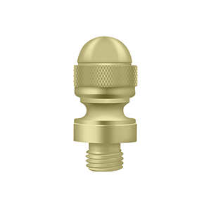 Deltana Architectural Hardware Solid Brass Hinges & Finials Acorn Tip each - cabinetknobsonline