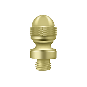 Deltana Architectural Hardware Solid Brass Hinges & Finials Acorn Tip each - cabinetknobsonline