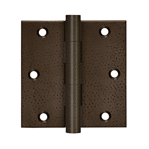 Deltana Architectural Hardware Specialty Solid Brass Hinges & Finials 3 1-2"x 3 1-2" Square Hinges pair - cabinetknobsonline