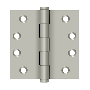 Deltana Architectural Hardware Solid Brass Hinges & Finials 4" x 4" Square Hinges pair - cabinetknobsonline