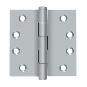 Deltana Architectural Hardware Solid Brass Hinges & Finials 4" x 4" Square Hinges pair - cabinetknobsonline