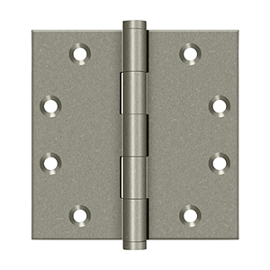 Deltana Architectural Hardware Specialty Solid Brass Hinges & Finials 4 1-2"x 4 1-2" Square Hinges pair - cabinetknobsonline