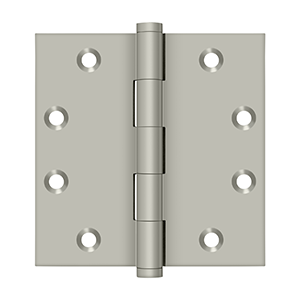 Deltana Architectural Hardware Solid Brass Hinges & Finials 4 1-2" x 4 1-2" Square Hinges pair - cabinetknobsonline