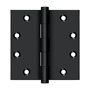 Deltana Architectural Hardware Solid Brass Hinges & Finials 4 1-2" x 4 1-2" Square Hinges pair - cabinetknobsonline