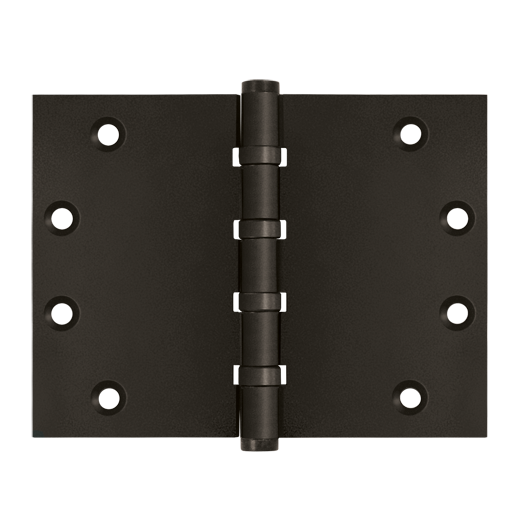 Deltana Architectural Hardware Solid Brass Hinges & Finials 4 1-2"x 6" Square Corner Hinge pair - cabinetknobsonline