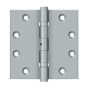 Deltana Architectural Hardware Solid Brass Hinges & Finials 4 1-2"x 4 1-2" Square Hinges, Ball Bearings pair - cabinetknobsonline