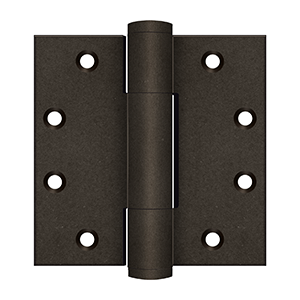 Deltana Architectural Hardware Specialty Solid Brass Hinges & Finials 4 1-2"x 4 1-2"  5.1mm Hinge pair - cabinetknobsonline