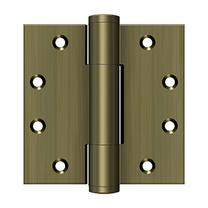 Deltana Architectural Hardware Specialty Solid Brass Hinges & Finials 4 1-2"x 4 1-2"  5.1mm Hinge pair - cabinetknobsonline