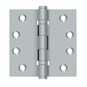 Deltana Architectural Hardware Solid Brass Hinges & Finials 4"x 4" Square Hinges, Ball Bearings pair - cabinetknobsonline