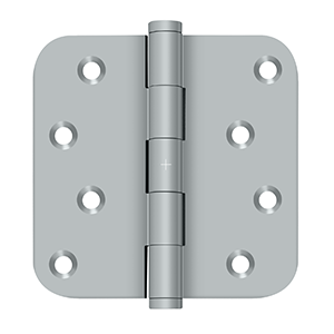 Deltana Architectural Hardware Solid Brass Hinges & Finials 4"x 4"x 5-8" Radius Hinge - Zig-Zag pair - cabinetknobsonline