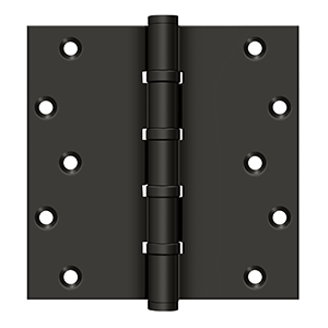 Deltana Architectural Hardware Solid Brass Hinges & Finials 6" X 6" Square Hinges pair - cabinetknobsonline