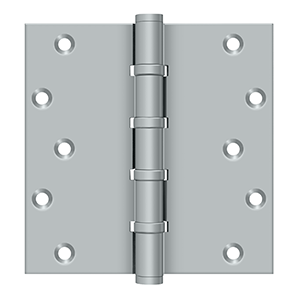 Deltana Architectural Hardware Solid Brass Hinges & Finials 6" X 6" Square Hinges pair - cabinetknobsonline