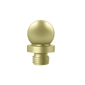 Deltana Architectural Hardware Solid Brass Hinges & Finials Ball Tip each - cabinetknobsonline