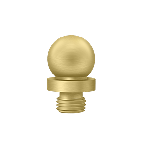 Deltana Architectural Hardware Solid Brass Hinges & Finials Ball Tip each - cabinetknobsonline