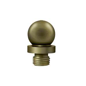 Deltana Architectural Hardware Solid Brass Hinges & Finials Ball Tip each - cabinetknobsonline