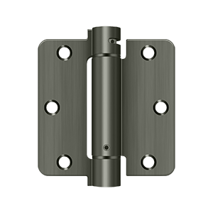 Deltana Architectural Hardware Spring Hinges 3 1-2"x 3 1-2"x 1-4" Spring Hinge each - cabinetknobsonline