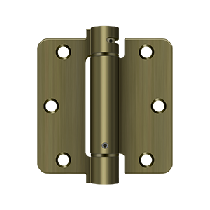 Deltana Architectural Hardware Spring Hinges 3 1-2"x 3 1-2"x 1-4" Spring Hinge each - cabinetknobsonline