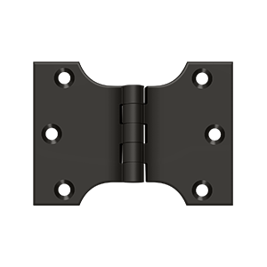 Deltana Architectural Hardware Specialty Solid Brass Hinges & Finials 3" x 4" Hinge pair - cabinetknobsonline