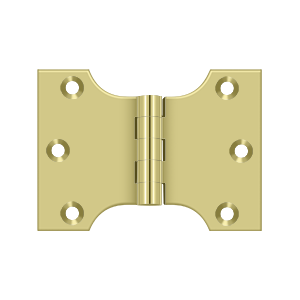 Deltana Architectural Hardware Specialty Solid Brass Hinges & Finials 3" x 4" Hinge pair - cabinetknobsonline