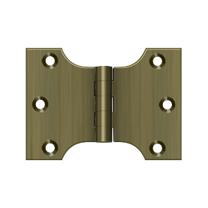 Deltana Architectural Hardware Specialty Solid Brass Hinges & Finials 3" x 4" Hinge pair - cabinetknobsonline