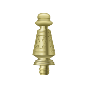 Deltana Architectural Hardware Solid Brass Hinges & Finials Ornate Tip each - cabinetknobsonline